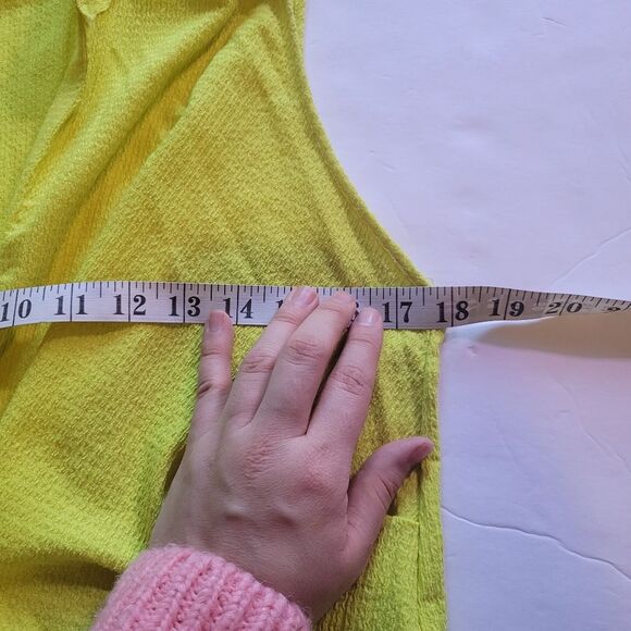 Zara Mid length Dress Neon Yellow Size Small - Picture 6 of 10